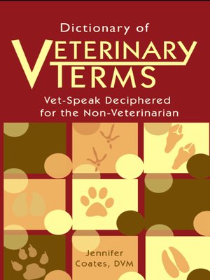 cover image of Dictionary of Veterinary Terms
